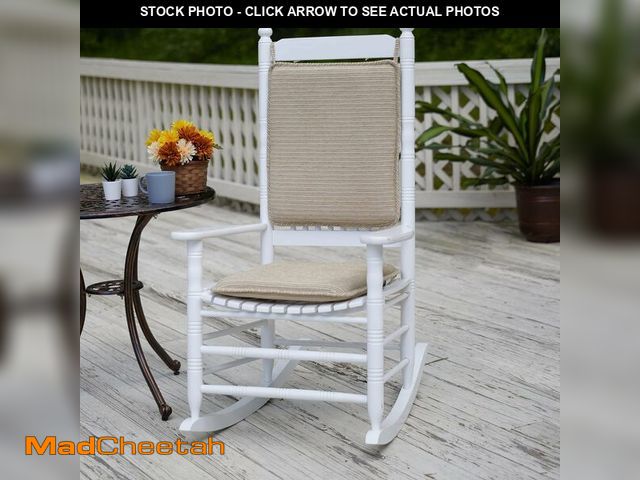 Lot 74-12760258 - Klear Vu Porch Rocking Chair Cushion Set for Indoor and Outdoor Use, Assembled in The USA, Easy to C...