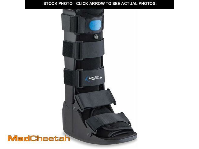 Lot 74-13734057 - United Ortho Air Cam Walker Fracture Boot, Extra Large, Black - UNUSED