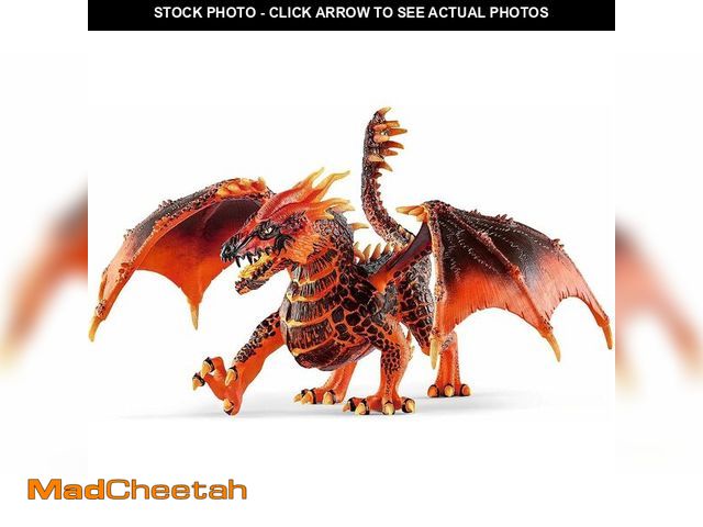 Lot 74-13574266 - Schleich Eldrador Creatures - 8" Lava Dragon Toy - Movable Wing Action Figure for Boys and Girls - M...