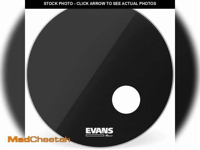 Lot 74-12760093 - Evans EQ3 Resonant Black Bass Drum Head, 18 Inch - UNUSED