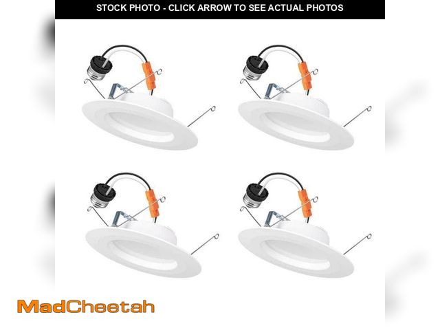 Lot 74-13796663 - Commercial Electric 5/6 in. Integrated LED Recessed Retrofit Light Trim with Selectable Color Temper...