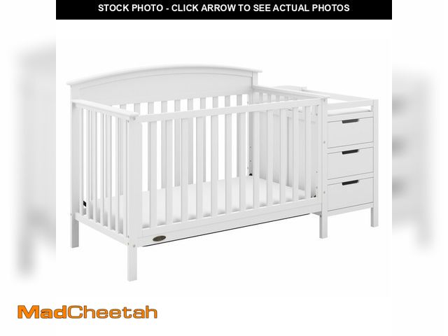 Lot 74-12628884 - Graco Benton 5-in-1 Convertible Crib and Changer (White) Ã¢â¬â Crib and Changing -Table Combo, In...