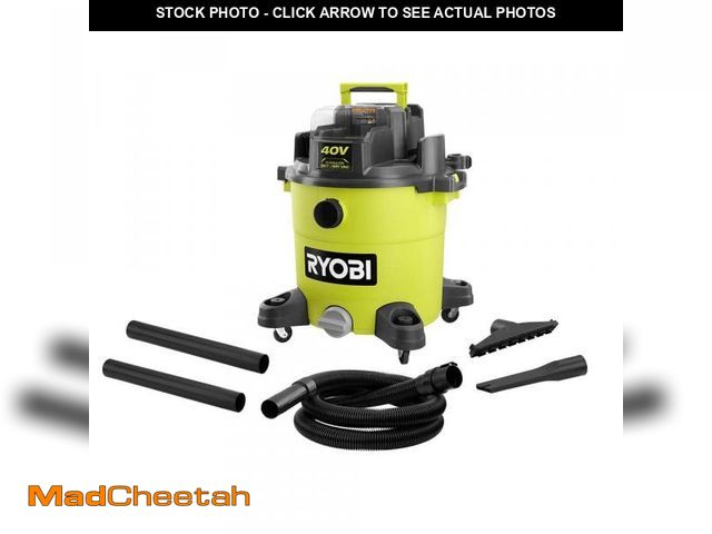 Lot 74-12233764 - RYOBI 40V 10 Gal. Cordless Lithium-Ion Wet/Dry Vacuum (Tool-Only) - UNUSED