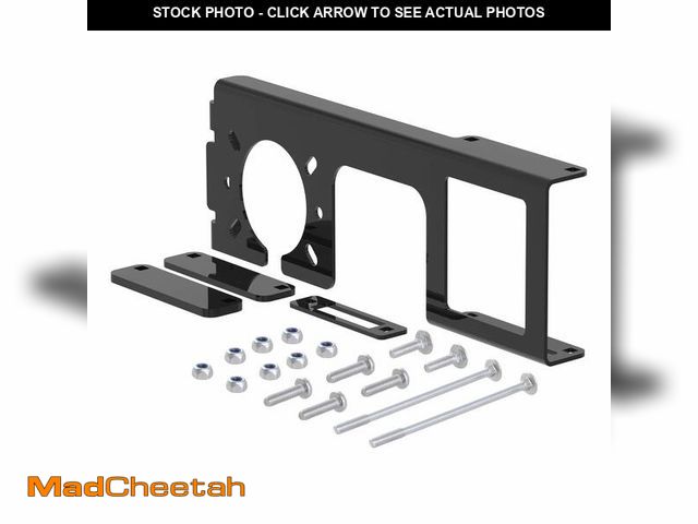 Lot 74-13713689 - CURT 58000 Easy-Mount Vehicle Trailer Wiring Connector Mounting Bracket for 2-Inch Receiver, 4 or 5-...