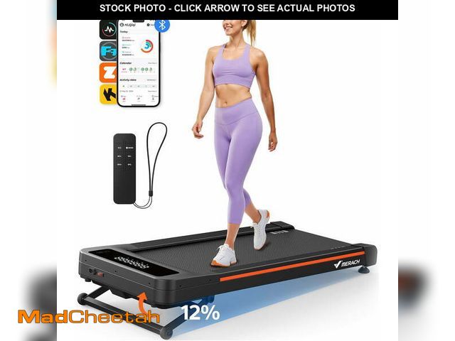 Lot 74-14438264 - MERACH W50 Walking Pad with 12% Auto Incline, 3.5 HP Under Desk Treadmill with 400 lbs Weight Capaci...