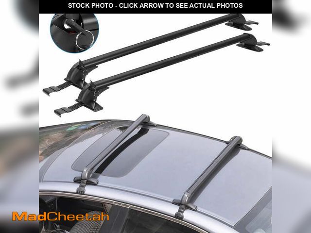 Lot 74-12765015 - Universal Car Roof Rack Cross Bar, Imountek 43.3in Aluminum Alloy Crossbar with Anti-Theft Lock for ...