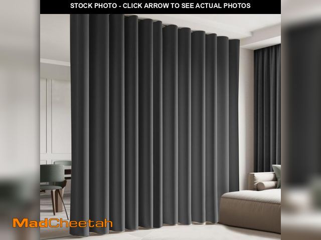 Lot 74-12112703 - Cbsroro Room Divider Blackout Curtain Track Curtains Wall Dividers Panels Screen for Living Rooms Be...