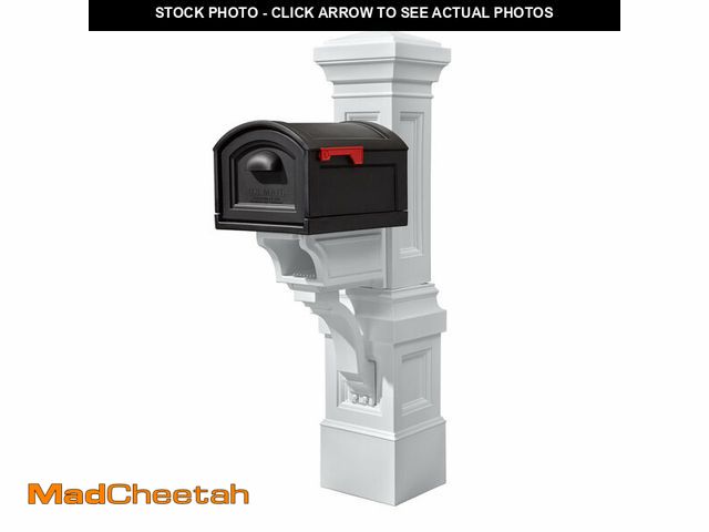 Lot 74-12870204 - Step2 Atherton Extra Large Mailbox &amp; Post, Weather Resistant, Large Outdoor Mailboxes, Made of D...