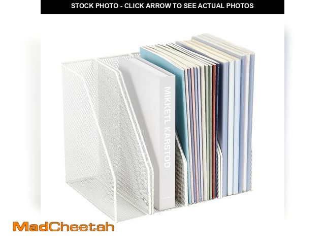 Lot 74-11546670 - AUPSEN File Organizer for Desk, 4-Pack Desk Accessories &amp; Workspace Organizers, Magazine File Ho...