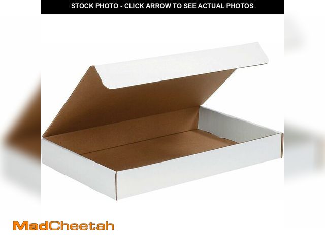 Lot 74-12664143 - BOX USA BML17112 Literature Mailers, 17" x 11" x 2 1/2", White (Pack of 25) - UNUSED