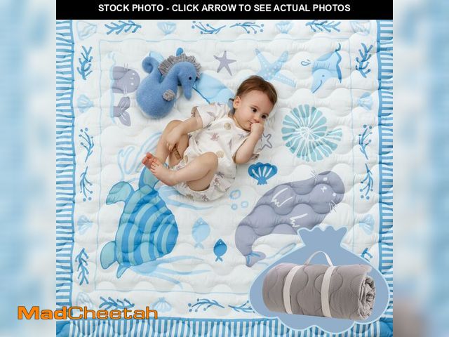 Lot 74-13627891 - Momcozy Baby Play Mat for Floor, 50x50 Thickened Playpen Mat, Playmate for Baby Tummy Time, Waterpro...