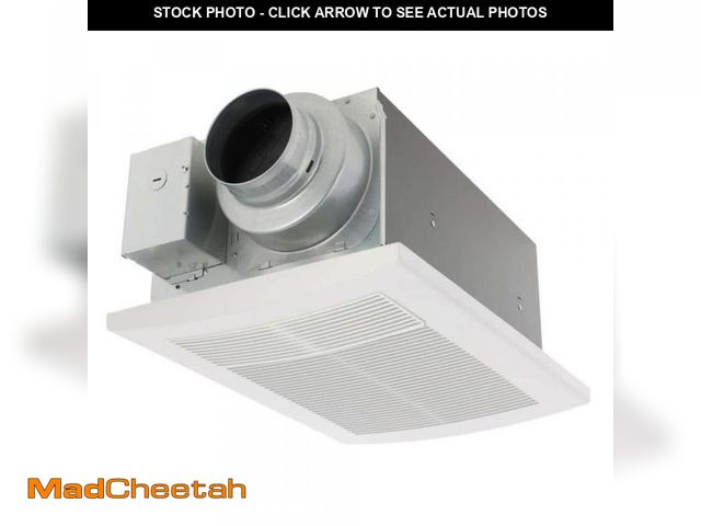 Lot 74-12086953 - Panasonic WhisperWarm DC 50-80-110 CFM Ceiling Bathroom Exhaust Fan with Heater - UNUSED