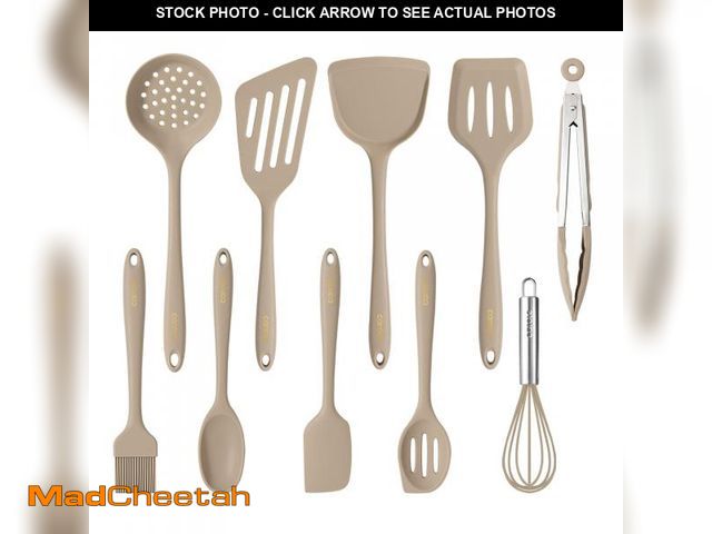 Lot 74-12177799 - CAROTE Kitchen Utensil Set for Nonstick Cookware, Heat Resistant Silicone Cooking Utensils Set 10pcs...