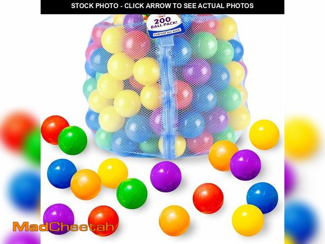 Lot 74-14349049 - Sunny Days Entertainment 200 Premium Crush-Resistant Play Balls for Ball Pits - Non-Toxic, BPA &amp;...
