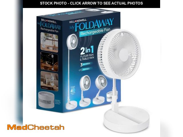 Lot 74-14560375 - 10 in. Turbo Table Desk Fan in White - UNUSED
