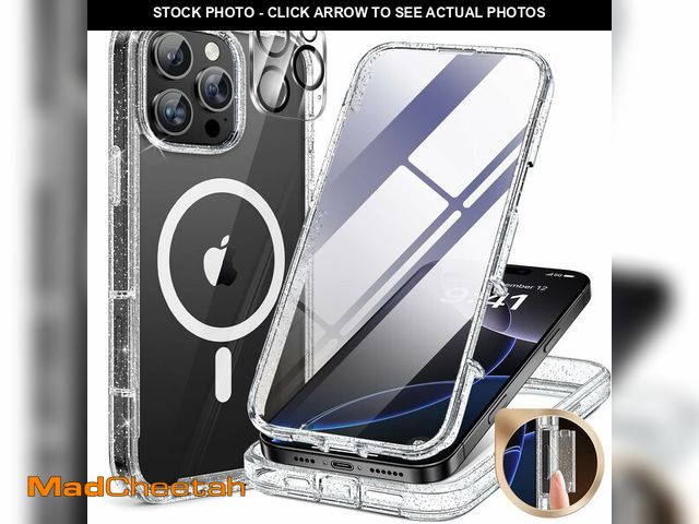 Lot 74-12714856 - Miracase for iPhone 16 Pro Max Case 6.9'', [Bubble Free] Full-Body Bumper Phone case with Built-in F...