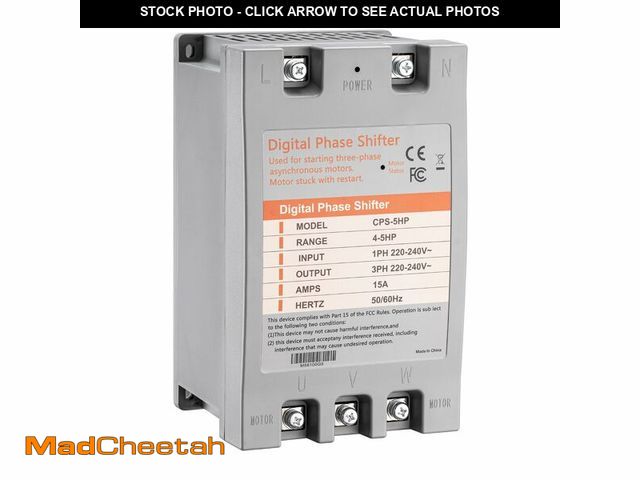 Lot 74-13627067 - LGIB Single Phase to 3 Phase ConverterÃ¯Â¼Å5HP 220V 3 Phase ConverterÃ¯Â¼Å220V-240V Input/Output D...