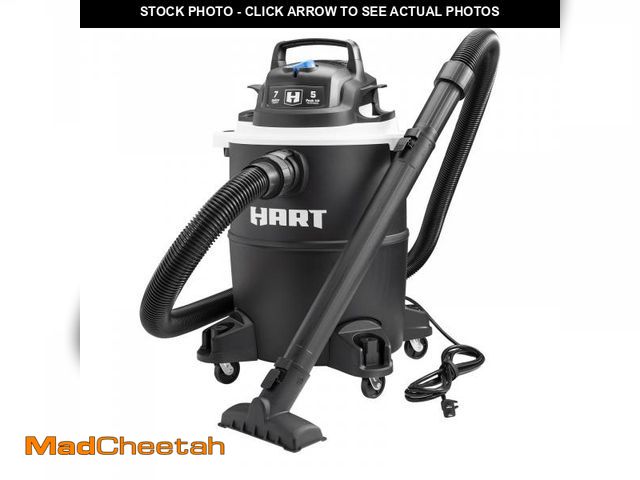 Lot 74-12422672 - HART 7 Gallon 5 Peak HP Poly Wet/Dry Vacuum  VOC708PF 3701 - UNUSED