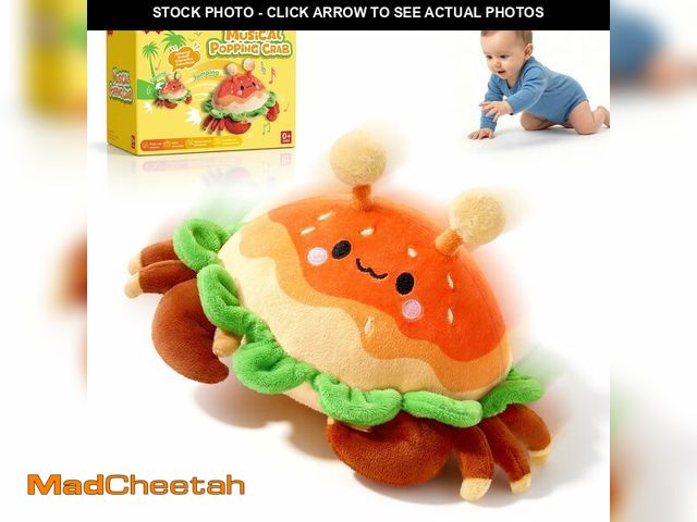 Lot 74-14381911 - JoyCat Baby Toys 0-18 Months, Musical Crawling Crab Plush Toy - 38 Songs &amp; Recording Feature, Bo...