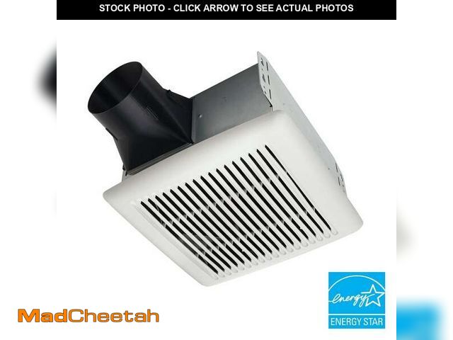 Lot 74-13797191 - (MISSING COVER) Broan-NuTone Flex Series 80-110 Selectable CFM, Room Side Installation, Bathroom Cei...