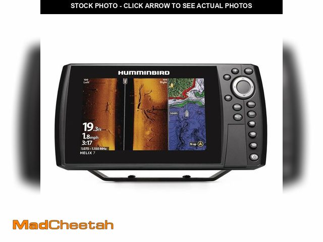 Lot 74-13715847 - Humminbird Helix 7 G4N GPS Fish Finder with Transducer &amp; MEGA Side Imaging - USED