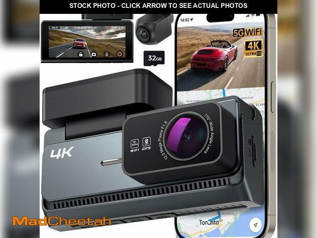 Lot 74-12707761 - Yonvim Dash Cam Front and RearÃ¯Â¼Å4K Dual Channel Dash Camera for CarsÃ¯Â¼Å3.39Ã¢â¬Â IPS Screen...