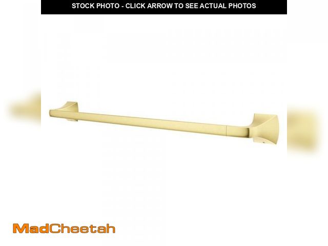 Lot 74-12365403 - Pfister Bruxie 24 in. Wall Mounted Single Towel Bar in Brushed Gold - UNUSED