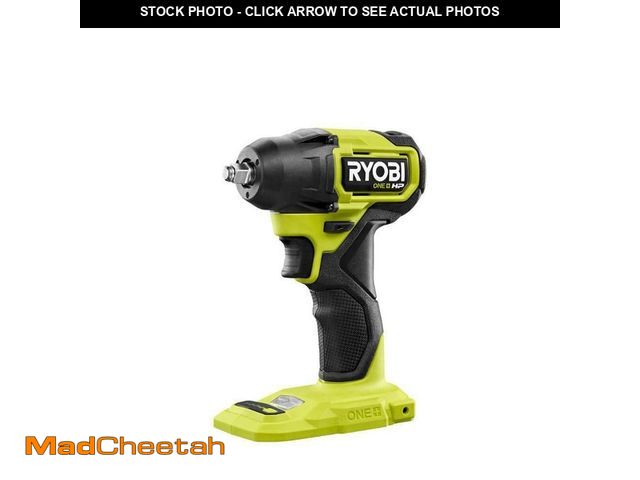 Lot 74-12799114 - RYOBI ONE+ HP 18V Brushless Cordless Compact 3/8 in. Impact Wrench (Tool Only) - USED