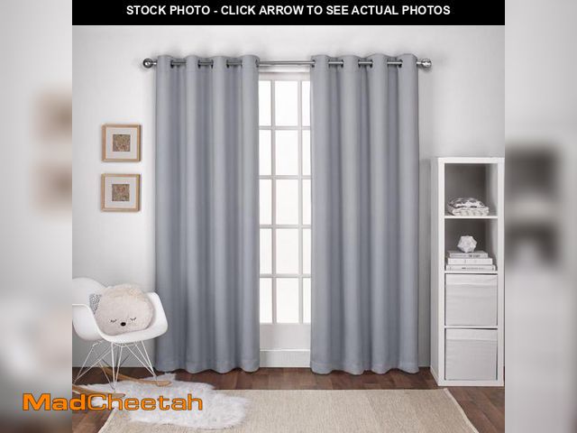 Lot 74-2615305 - (SET OF 2) Mack &amp; Milo Top Textured Woven Solid Color Blackout Thermal Grommet Curtain Panels Do...