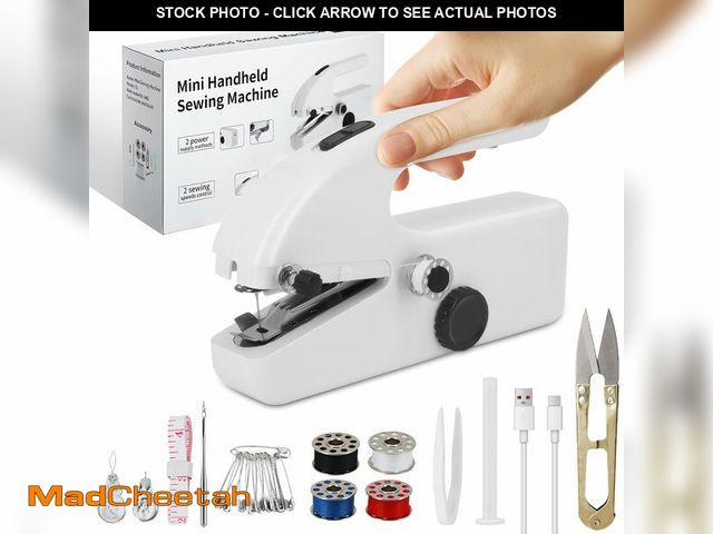 Lot 74-14297738 - Handheld Sewing Machine Cordless Ã¢â¬â Portable Mini Handheld Sewer, Pocket Sewing Machine for Qu...