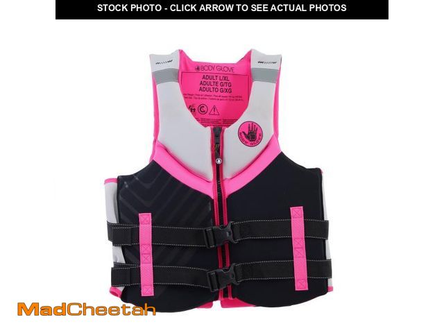 Lot 74-12513901 - Body Glove Women's Adult Neoprene PFD Life Jacket and Vest, Dual Size L/XL, Pink - UNUSED