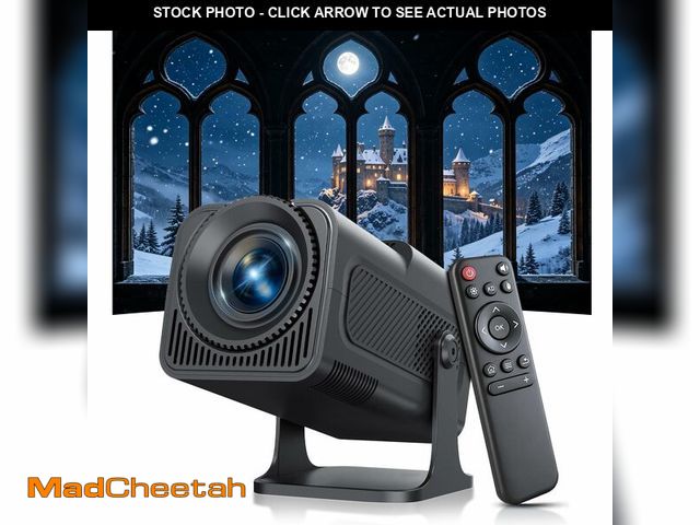 Lot 74-14478900 - Native 1080P Mini Projector with WiFi and Bluetooth, 4K Support Portable Projector, 300 ANSI, Auto V...