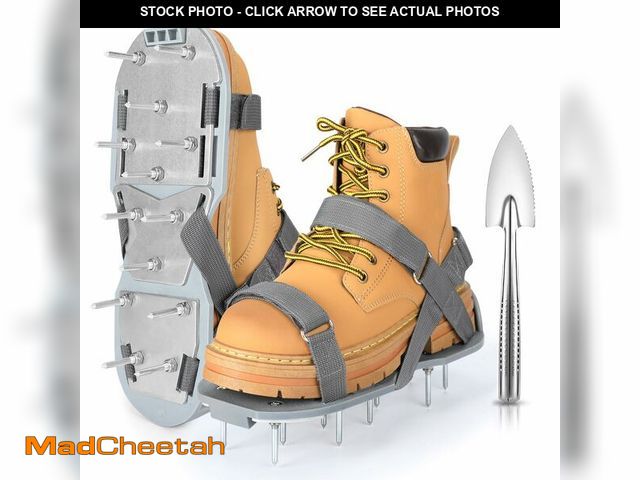 Lot 74-14058486 - DenForste Lawn Aerator Shoes for Grass - Pre-Assembled Grass Aerator Shoes for Lawn - Soil Yard Aera...