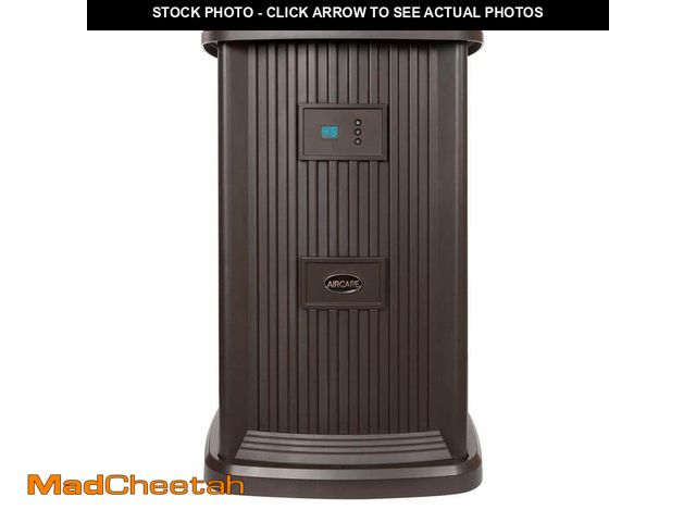 Lot 74-12920170 - AIRCARE PEDESTAL 3.5-Gal. Cool Mist Evaporative Whole House Humidifier for 2,400 sq. ft., Espresso -...