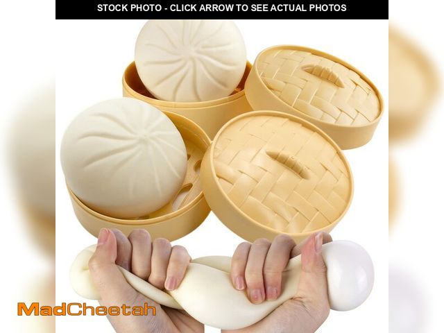 Lot 74-13621104 - 2Pack Dumpling Stress Ball, Dumpling Fidget Toy, Steamed Stuffed Bun, Stress Relief Decompression To...