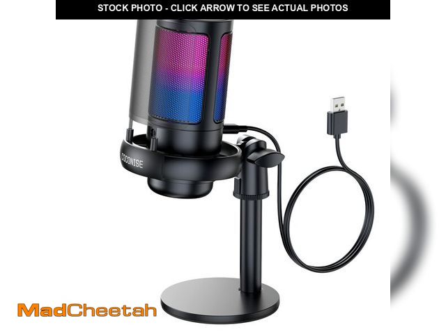 Lot 74-13543286 - Gaming Microphone for PC: USB Mic for Podcasts Videos &amp; Streaming - Condenser Mic with Quick Mut...