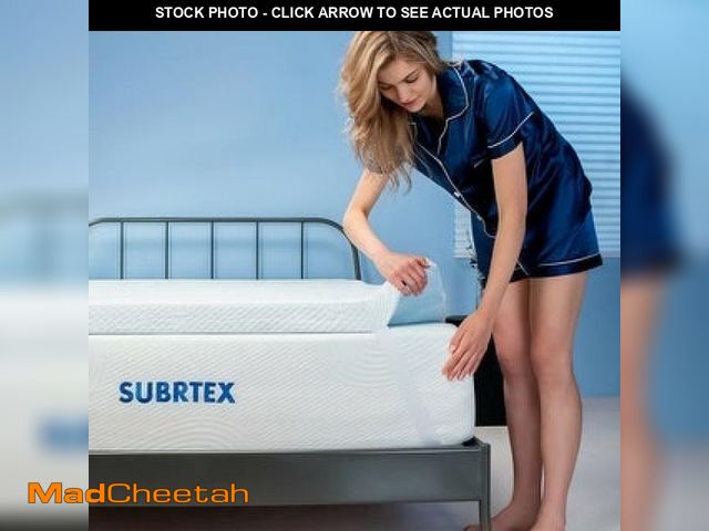 Lot 74-12472894 - 2  3  or 4 Inch Gel-Infused Memory Foam Mattress Topper with Removable Fitted Cover (2 Inch  King) -...