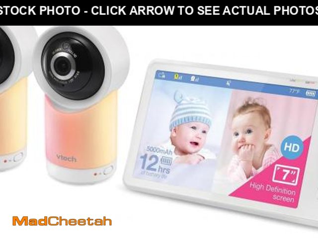 Lot 74-12333368 - VTech RM7766-2HD RM77662HD Smart Wi-Fi 1080p 2-Camera 360ÃÂ°-Pan-and-Tilt Video Baby Monitor System...