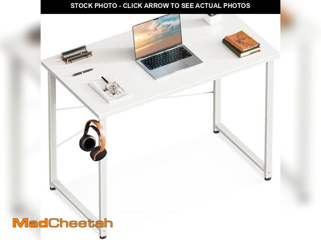 Lot 74-12479543 - (MISSING HARDWARE) Casacomoda Small Computer Desk - 32 Inch Writing Table With Headphone Hooks For H...