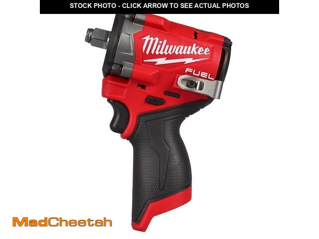 Lot 74-12789993 - Milwaukee M12 FUEL 12V Lithium-Ion Brushless Cordless Stubby 1/2 in. Impact Wrench (Tool-Only) - UNU...