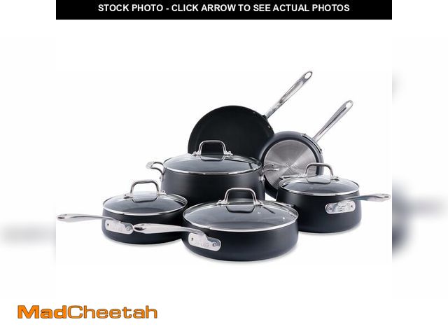Lot 74-14259301 - All-Clad HA1 Expert Hard Anodized Nonstick Cookware Set (10 Piece) Pots, Frying Pans, Dishwasher-Saf...