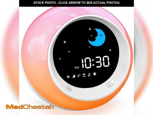 Lot 74-12437498 - iHoo Kids Alarm Clock, Sleep Training Clock with Sun &amp; Moon,Night Light and OK to Wake Alarm Clo...