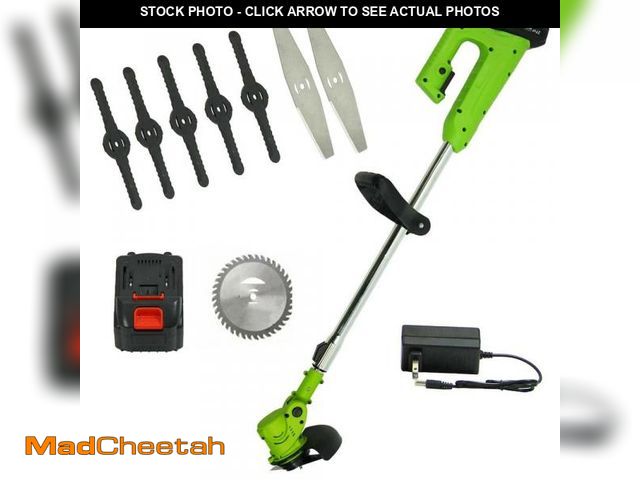 Lot 74-12513504 - Weed Eater with 3 Types Blades, Cordless Weed Wacker for Lawn Garden, Stringless Trimmer Battery Pow...