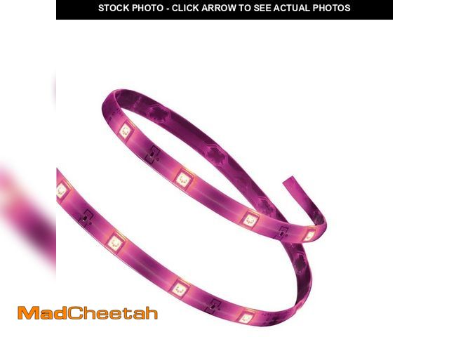 Lot 74-12745697 - EcoSmart 32.8 ft. RGB Color Changing Dimmable LED Strip Light with Remote Control - UNUSED