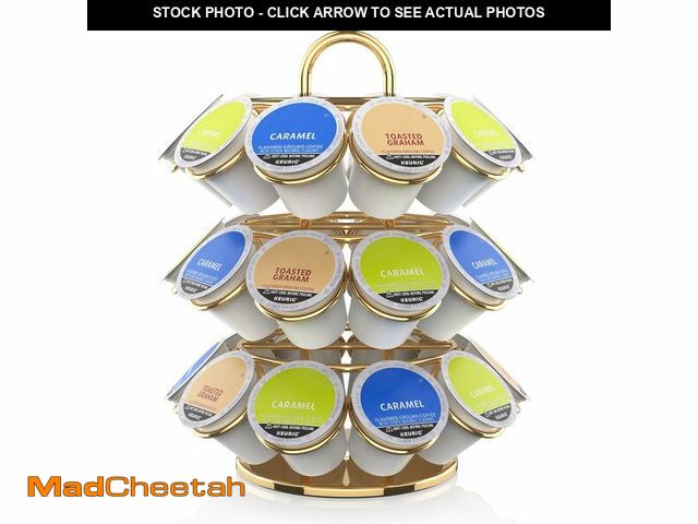 Lot 74-12980271 - ZECENN Coffee Pod Storage Organizer for K-Cup Pods, K Cup Holder,K Cup Carousel, Home Office Kitchen...