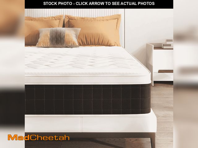 Lot 74-12802915 - Queen Size Hybrid Mattress, Z-HOM Classic 10 inch Foam Euro Top Mattress, 5-Zone Pocket Spring Suppo...