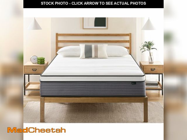Lot 74-13654279 - ZINUS 12 Inch True Support Hybrid Mattress [New Version], King, Fiberglass Free, Medium Feel, Motion...