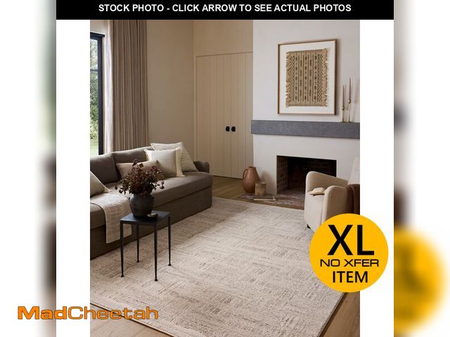 Lot 74-12631005 - Loloi Amber Lewis Monty Collection MOT-01 Ivory/Taupe 9'-2" x 13', .50" Pile Height, Area Rug - UNUS...