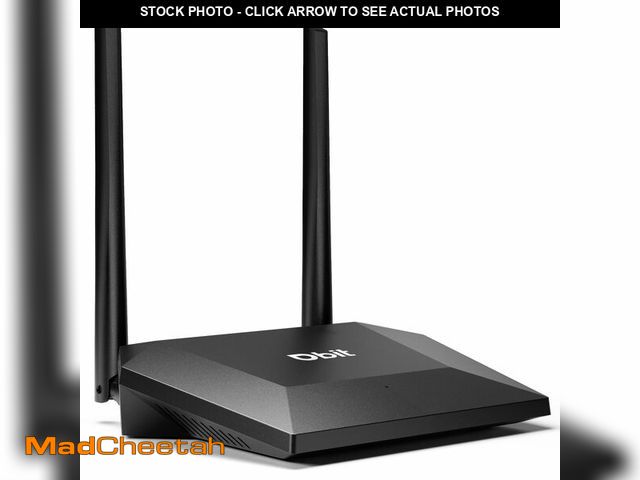 Lot 74-14425220 - DBIT N300 2.4GHz WiFi Router with WISP Wireless Repeater Mode Internet Router for Security Cameras, ...