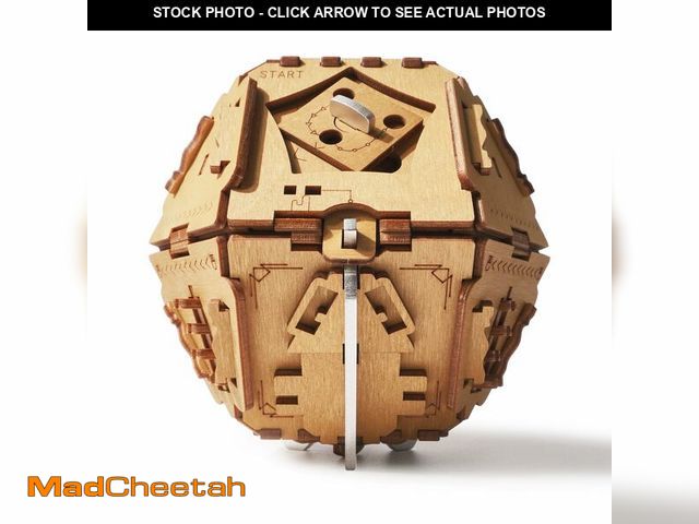 Lot 74-13964598 - Puzzle Potato Philosopher's Stone Puzzle Box - 3D Brain Teaser Puzzle for Adults - Wooden Treasure C...